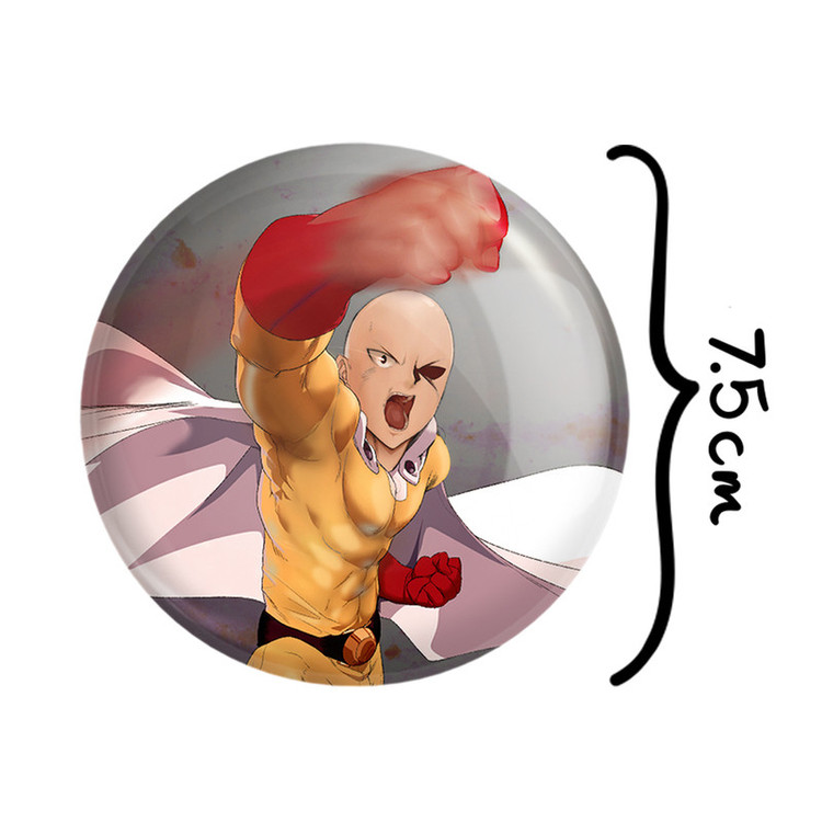 آینه جیبی خندالو طرح سایتاما انیمه مرد تک مشتی One Punch Man مدل تاشو کد 11373