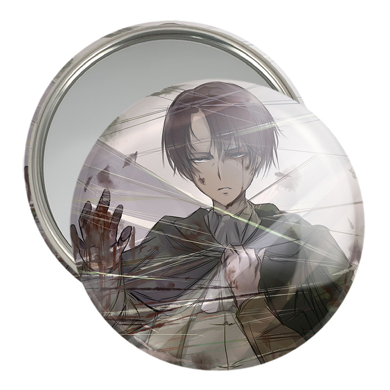 آینه جیبی خندالو مدل لیوای انیمه اتک آن تایتان Attack on Titan  کد 18619