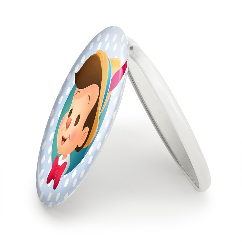 آینه جیبی خندالو طرح پینوکیو Pinocchio مدل تاشو کد 4568