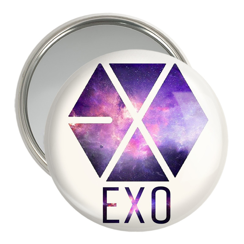 آینه جیبی خندالو مدل گروه موسیقی اکسو EXO  کد 2829