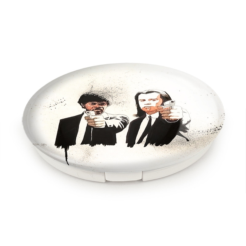 آینه جیبی خندالو طرح سریال پالپ فیکشن Pulp Fiction مدل تاشو کد 13849