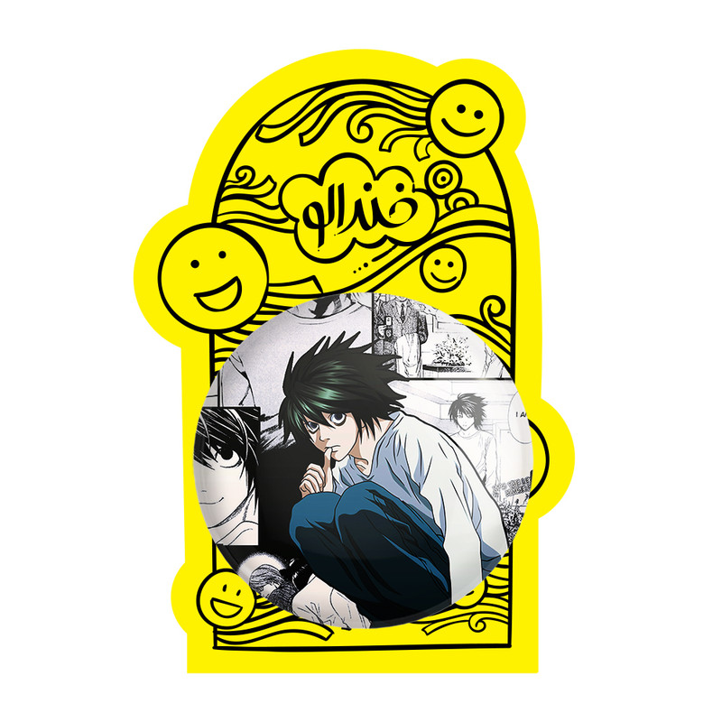 آینه جیبی خندالو طرح ال لاولیت انیمه دفترچه مرگ Death Note مدل تاشو کد 11285