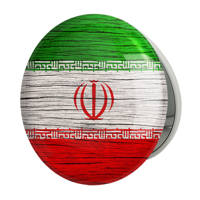 آینه جیبی خندالو طرح پرچم ایران مدل تاشو کد 20519