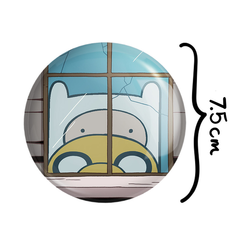 آینه جیبی خندالو طرح جیک و فین وقت ماجراجویی Adventure Time مدل تاشو کد 20828