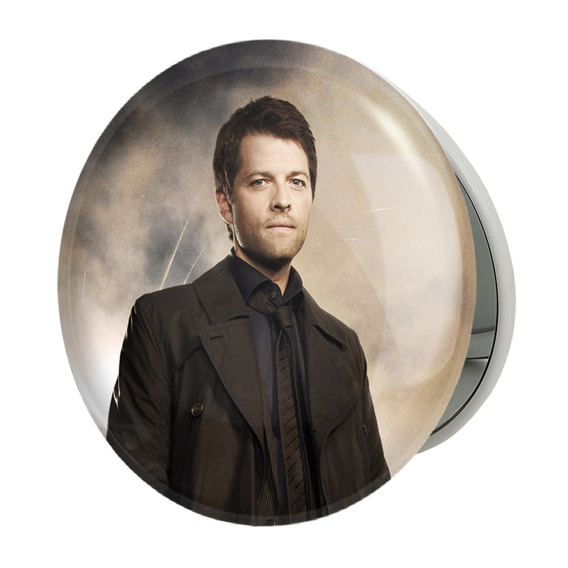 آینه جیبی خندالو طرح کستیل سریال سوپرنچرال Supernatural مدل تاشو کد 24522