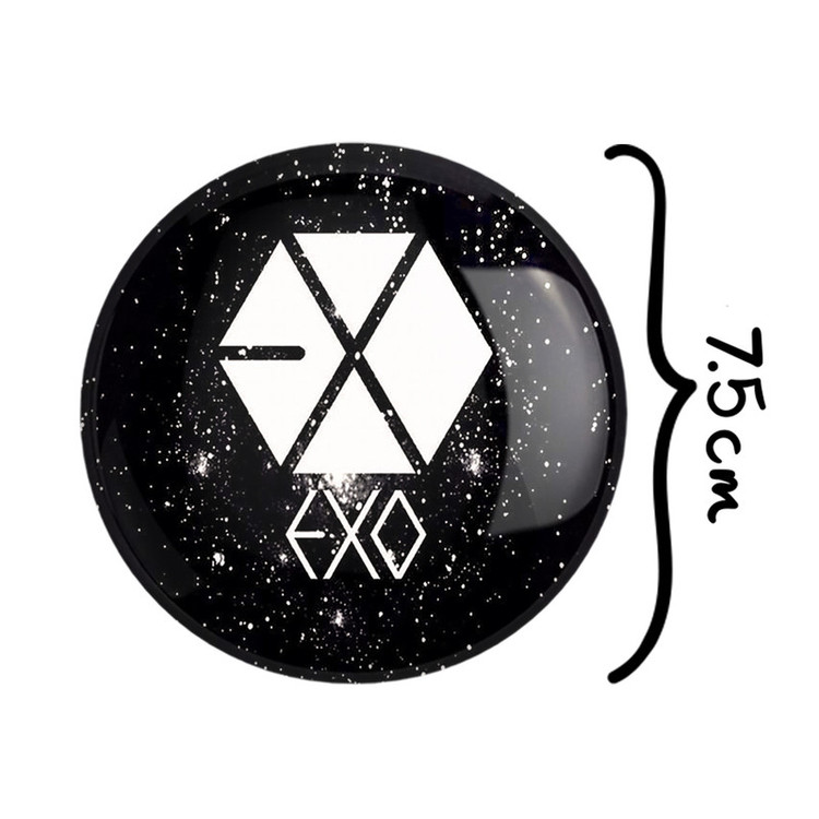 آینه جیبی خندالو طرح گروه اکسو EXO مدل تاشو کد 1025