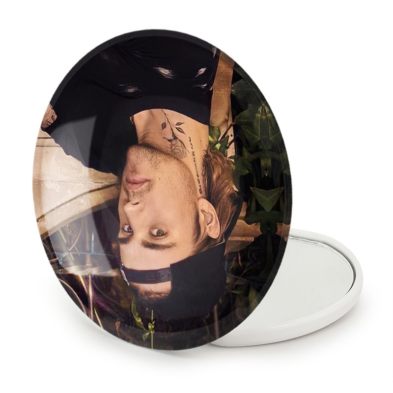 آینه جیبی خندالو طرح جاستین بیبر Justin Bieber مدل تاشو کد 19034
