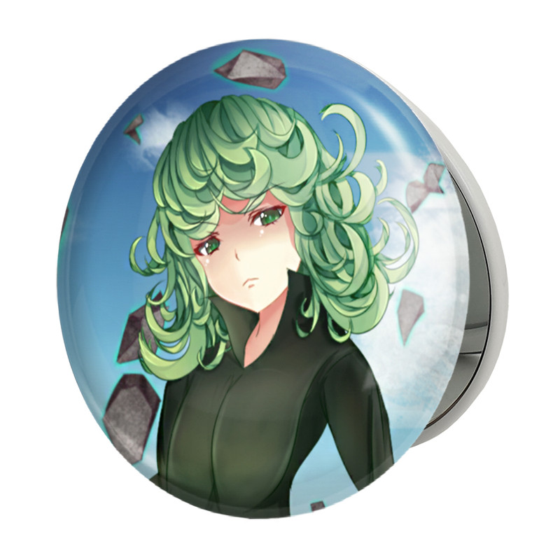 آینه جیبی خندالو طرح  تاتسوماکی انیمه مرد تک مشتی One Punch Man مدل تاشو کد 11347