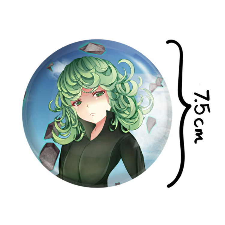 آینه جیبی خندالو طرح تاتسوماکی انیمه مرد تک مشتی One Punch Man مدل تاشو کد 11347