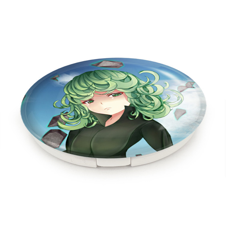 آینه جیبی خندالو طرح تاتسوماکی انیمه مرد تک مشتی One Punch Man مدل تاشو کد 11347