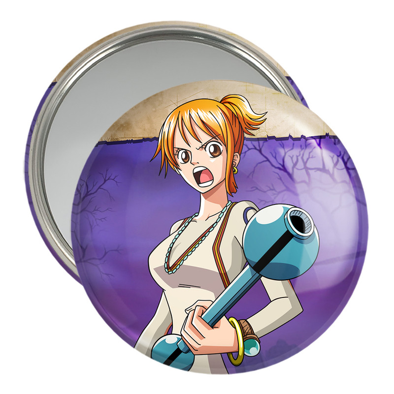 آینه جیبی خندالو مدل نامی انیمه وان پیس One Piece  کد 17234