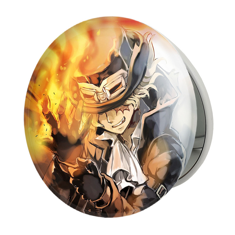 آینه جیبی خندالو طرح سابو انیمه وان پیس One Piece مدل تاشو کد 17233