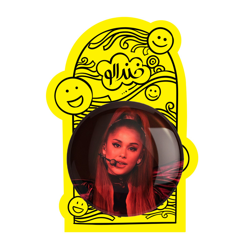 آینه جیبی خندالو مدل آریانا گرانده Ariana Grande کد 19082