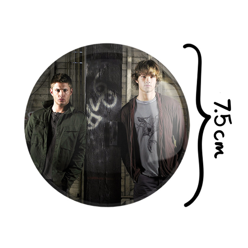 آینه جیبی خندالو مدل سم و دین وینچستر سریال سوپرنچرال Supernatural کد 24521