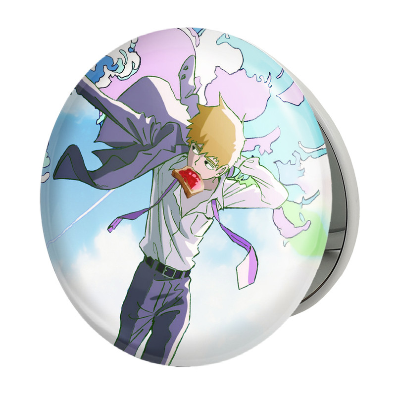آینه جیبی خندالو طرح اراتاکا انیمه موب سایکو Mob Psycho 100 مدل تاشو کد 24483