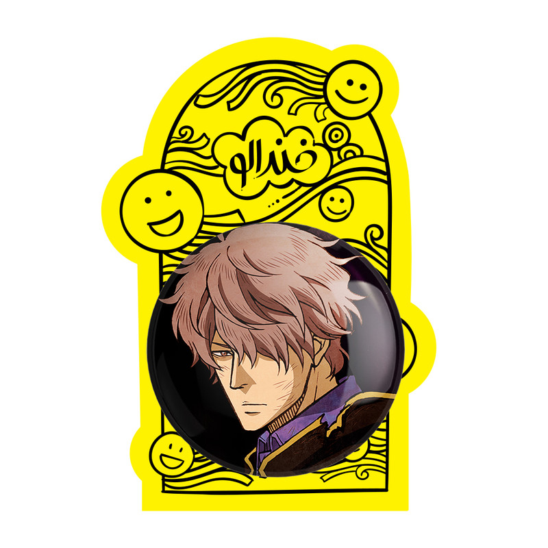 آینه جیبی خندالو طرح گااوچه انیمه بلک کلاور Black Clover مدل تاشو کد 11719