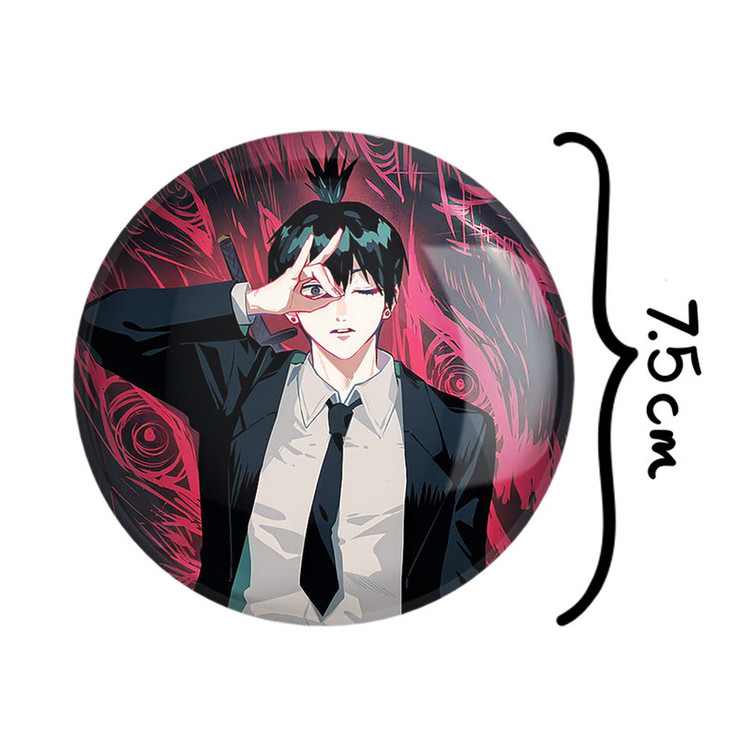 آینه جیبی خندالو مدل هایاکاوا انیمه مرد اره ای Chainsaw Man کد 17992