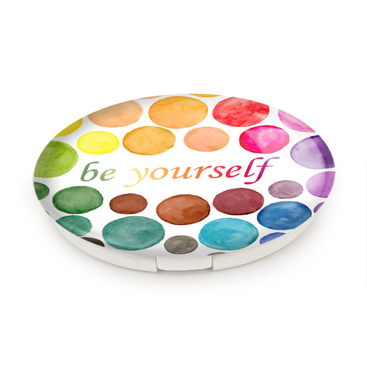 آینه جیبی خندالو طرح Be Yourself مدل تاشو کد 2735
