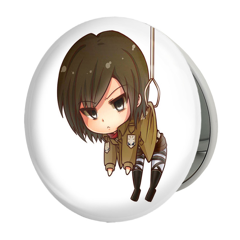 آینه جیبی خندالو طرح میکاسا انیمه اتک آن تایتان Attack on Titan مدل تاشو کد 18561