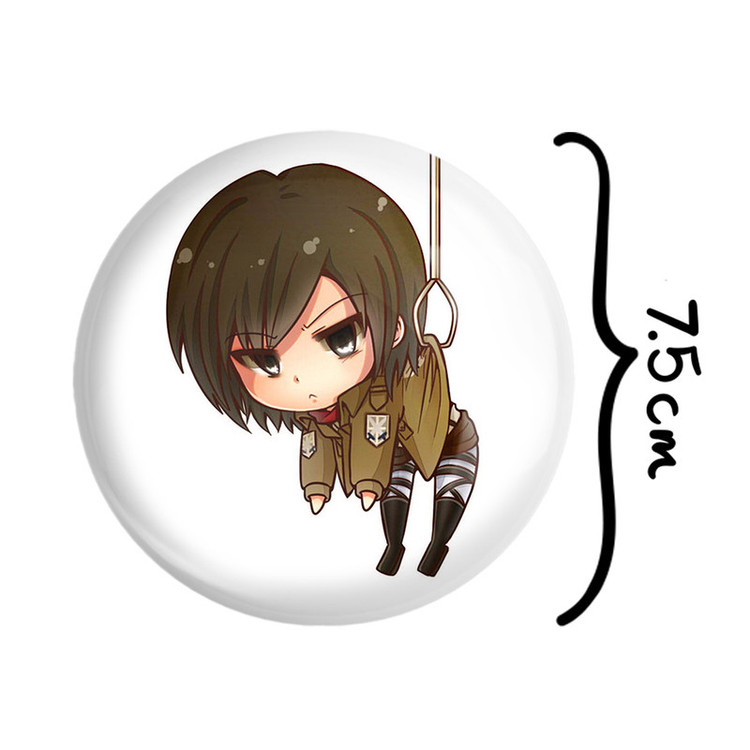 آینه جیبی خندالو طرح میکاسا انیمه اتک آن تایتان Attack on Titan مدل تاشو کد 18561