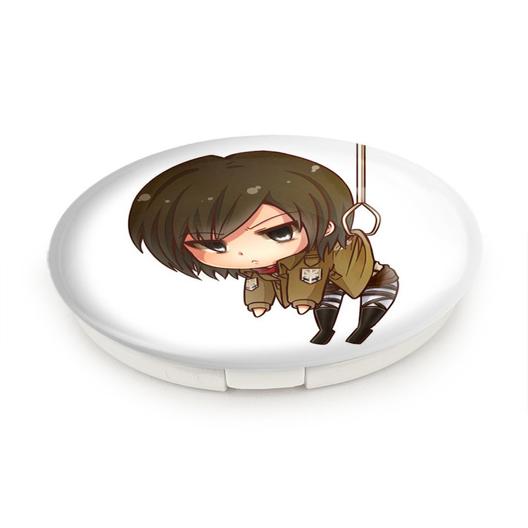 آینه جیبی خندالو طرح میکاسا انیمه اتک آن تایتان Attack on Titan مدل تاشو کد 18561