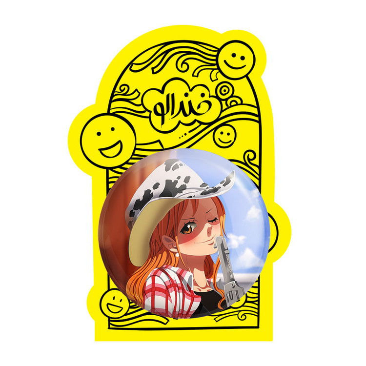 آینه جیبی خندالو مدل نامی انیمه وان پیس One Piece کد 17280