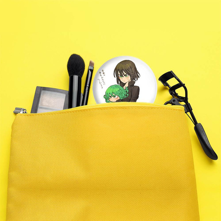 آینه جیبی خندالو مدل فوبوکی و تاتسوماکی انیمه مرد تک مشتی One Punch Man کد 11372