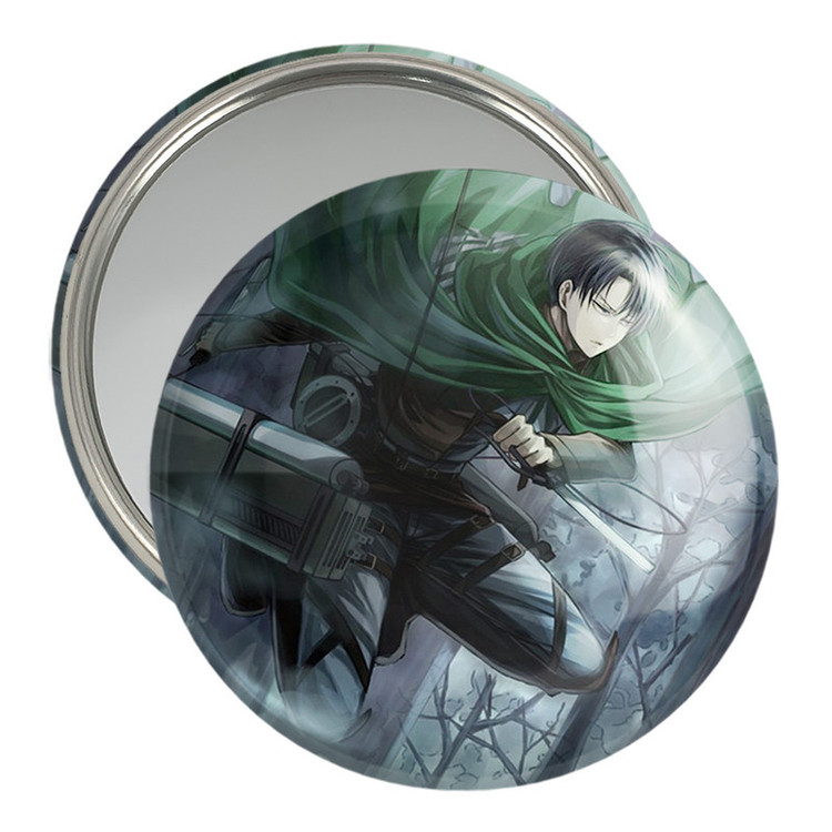 آینه جیبی خندالو مدل لیوای انیمه اتک آن تایتان Attack on Titan کد 18626