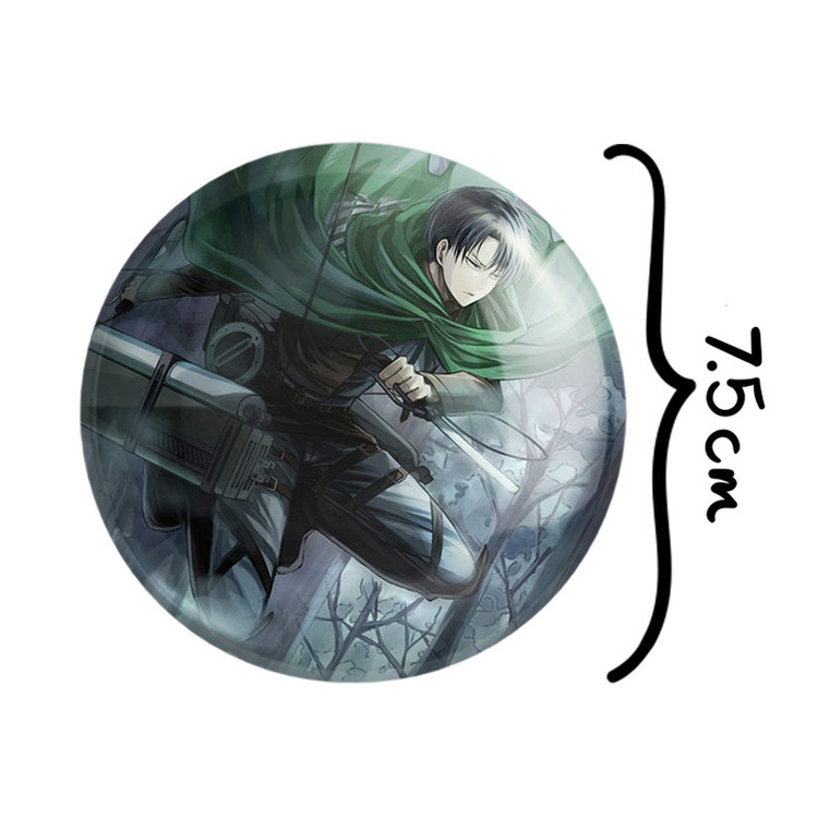 آینه جیبی خندالو مدل لیوای انیمه اتک آن تایتان Attack on Titan کد 18626