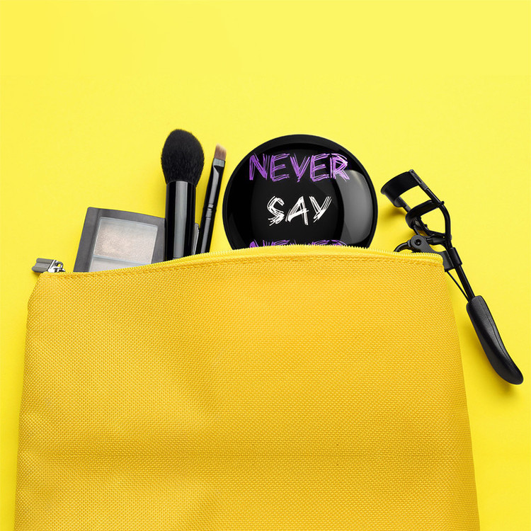 آینه جیبی خندالو مدل Never Say Never کد 2731