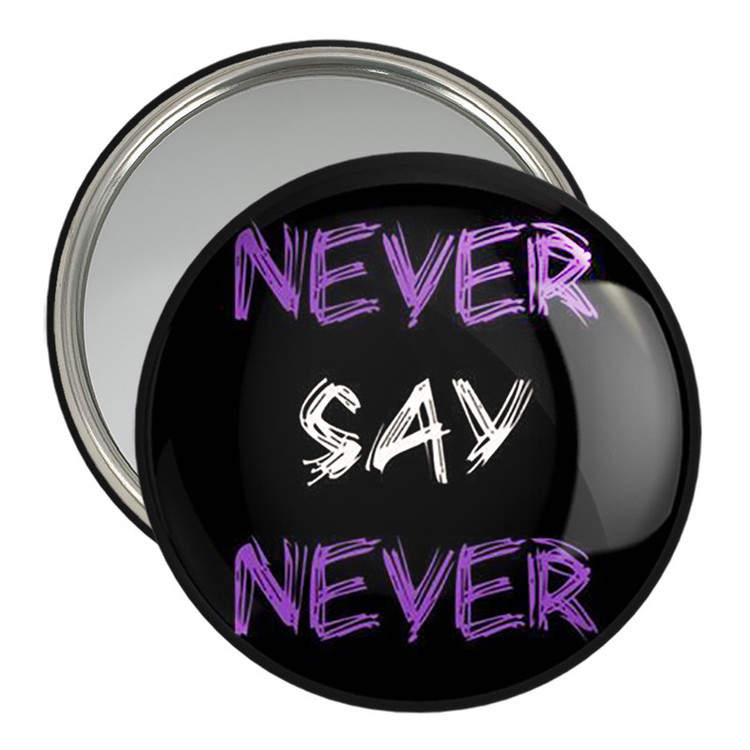 آینه جیبی خندالو مدل Never Say Never کد 2731