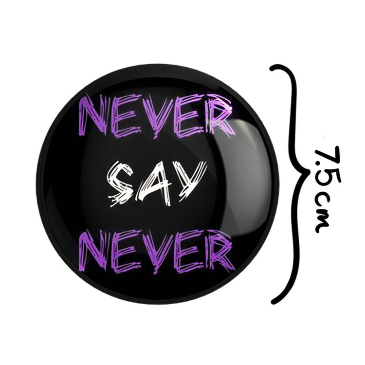 آینه جیبی خندالو مدل Never Say Never کد 2731