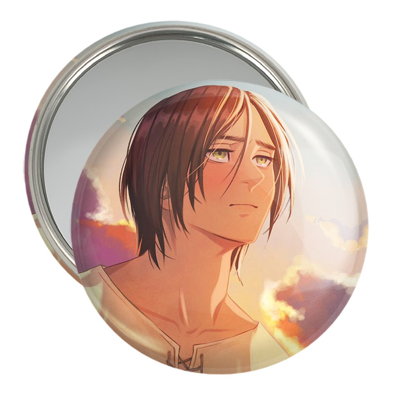 آینه جیبی خندالو مدل ارن یگر انیمه اتک آن تایتان Attack on Titan  کد 18540