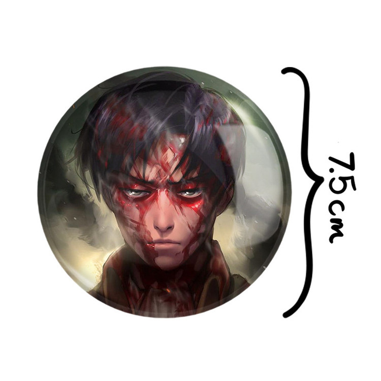 آینه جیبی خندالو مدل لیوای انیمه اتک آن تایتان Attack on Titan کد 18511