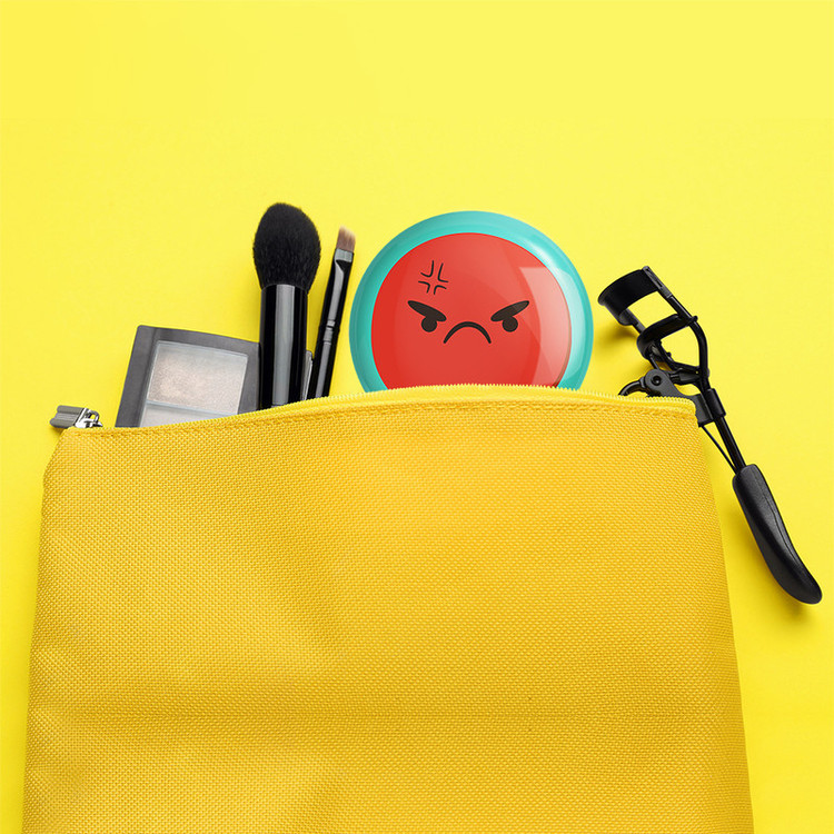 آینه جیبی خندالو طرح ایموجی Emoji مدل تاشو کد 5378