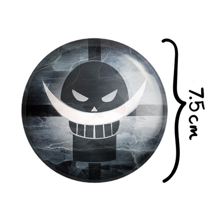 آینه جیبی خندالو مدل علامت خدمه وایت برد انیمه وان پیس One Piece کد 11438