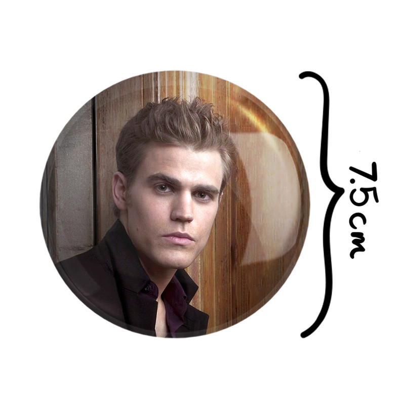 آینه جیبی خندالو طرح استفان سالواتوره خاطرات یک خون آشام The Vampire Diaries مدل تاشو کد 23700