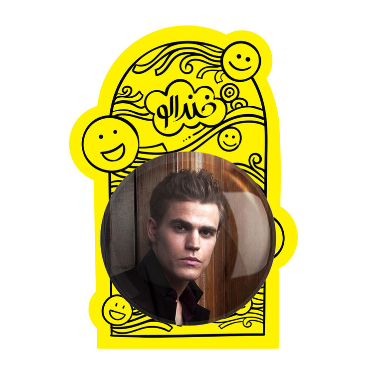 آینه جیبی خندالو طرح استفان سالواتوره خاطرات یک خون آشام The Vampire Diaries مدل تاشو کد 23700
