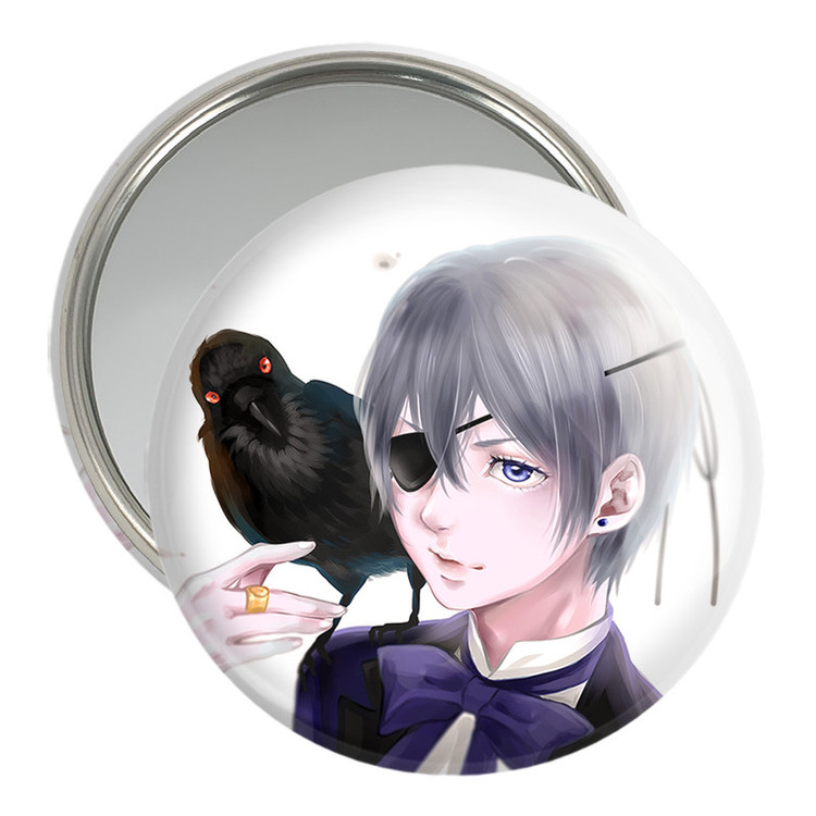 آینه جیبی خندالو مدل شیل انیمه خادم سیاه Black Butler کد 16318