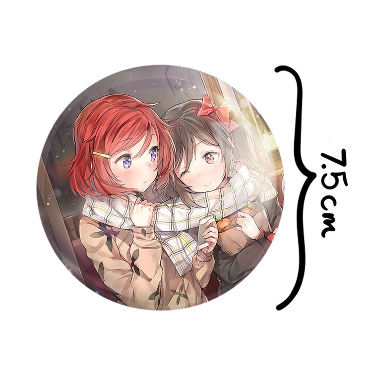 آینه جیبی خندالو طرح نیکو و ماکی انیمه لاو لایو Love Live مدل تاشو کد 18274