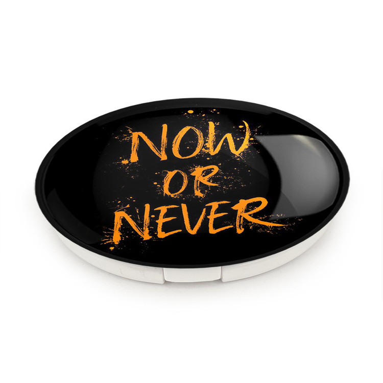 آینه جیبی خندالو طرح Now Or Never مدل تاشو کد 2730