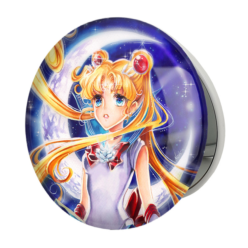 آینه جیبی خندالو طرح اوساگی تسوکینو انیمه سیلور مون Sailor Moon مدل تاشو کد 17425