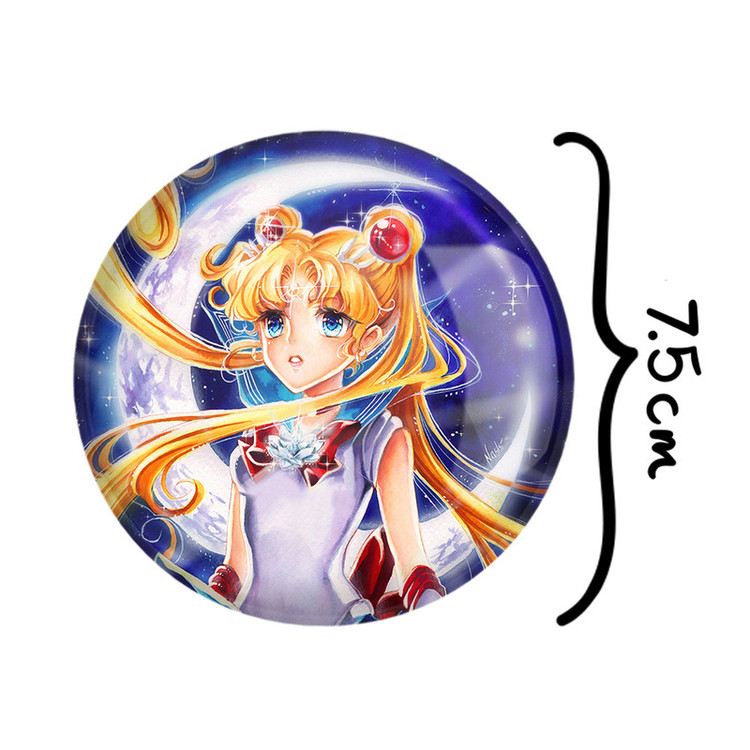 آینه جیبی خندالو طرح اوساگی تسوکینو انیمه سیلور مون Sailor Moon مدل تاشو کد 17425