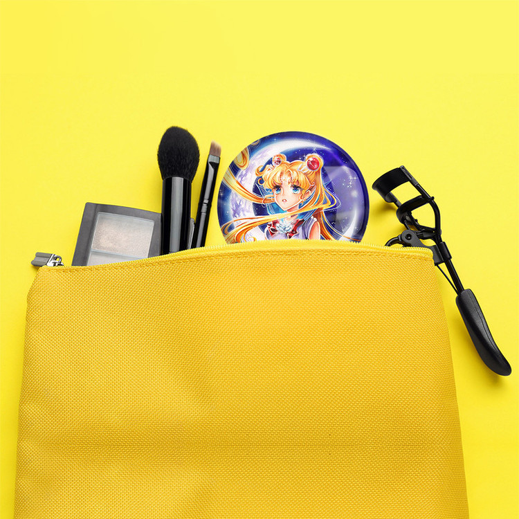 آینه جیبی خندالو طرح اوساگی تسوکینو انیمه سیلور مون Sailor Moon مدل تاشو کد 17425