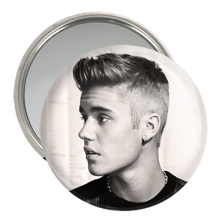 آینه جیبی خندالو مدل جاستین بیبر Justin Bieber کد 2700