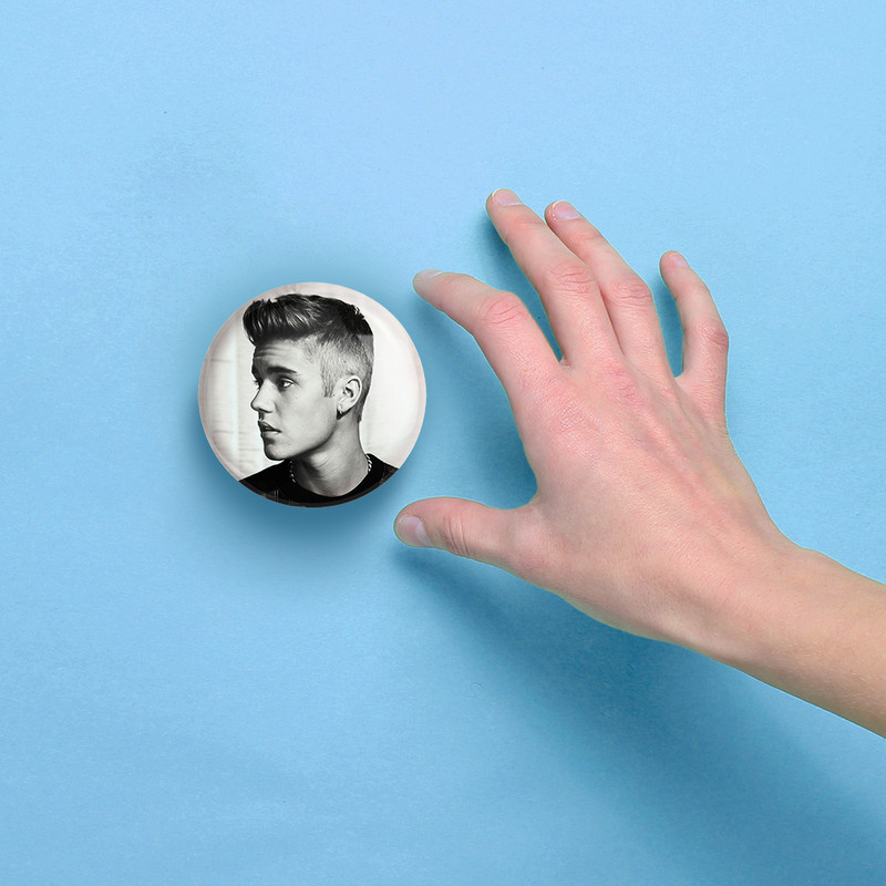 آینه جیبی خندالو مدل جاستین بیبر Justin Bieber کد 2700
