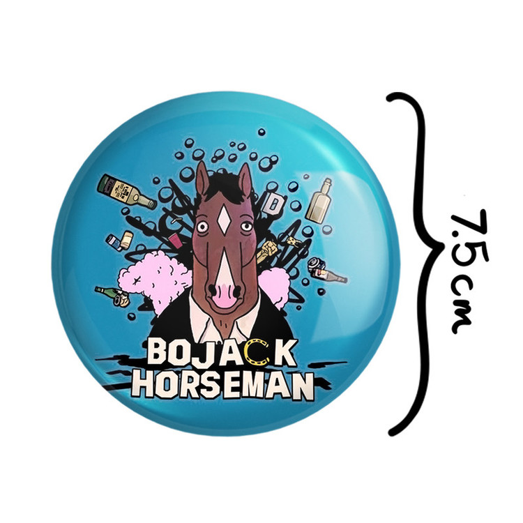 آینه جیبی خندالو طرح سریال بوجک هورسمن Bojack Horseman مدل تاشو کد 1138