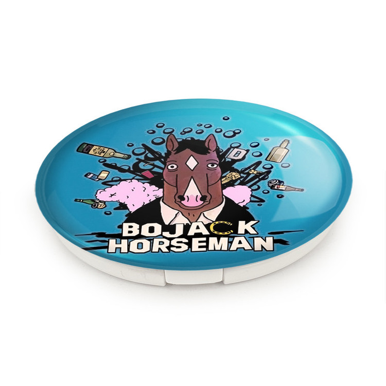 آینه جیبی خندالو طرح سریال بوجک هورسمن Bojack Horseman مدل تاشو کد 1138