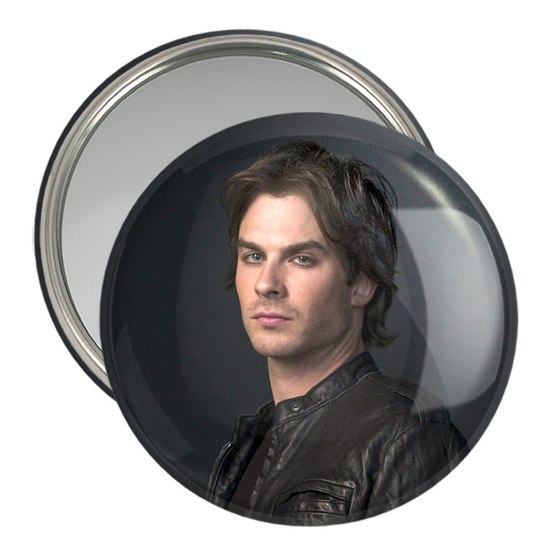 آینه جیبی خندالو مدل دیمون سالواتوره خاطرات The Vampire Diaries کد 23702