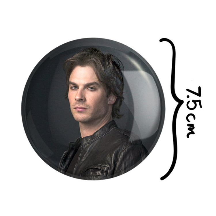 آینه جیبی خندالو مدل دیمون سالواتوره خاطرات The Vampire Diaries کد 23702